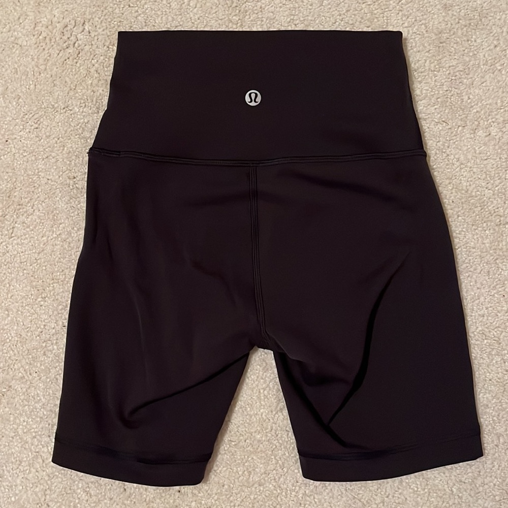 Lululemon 6” Wunder Train High-Rise Biker Shorts - Perfect Condition!